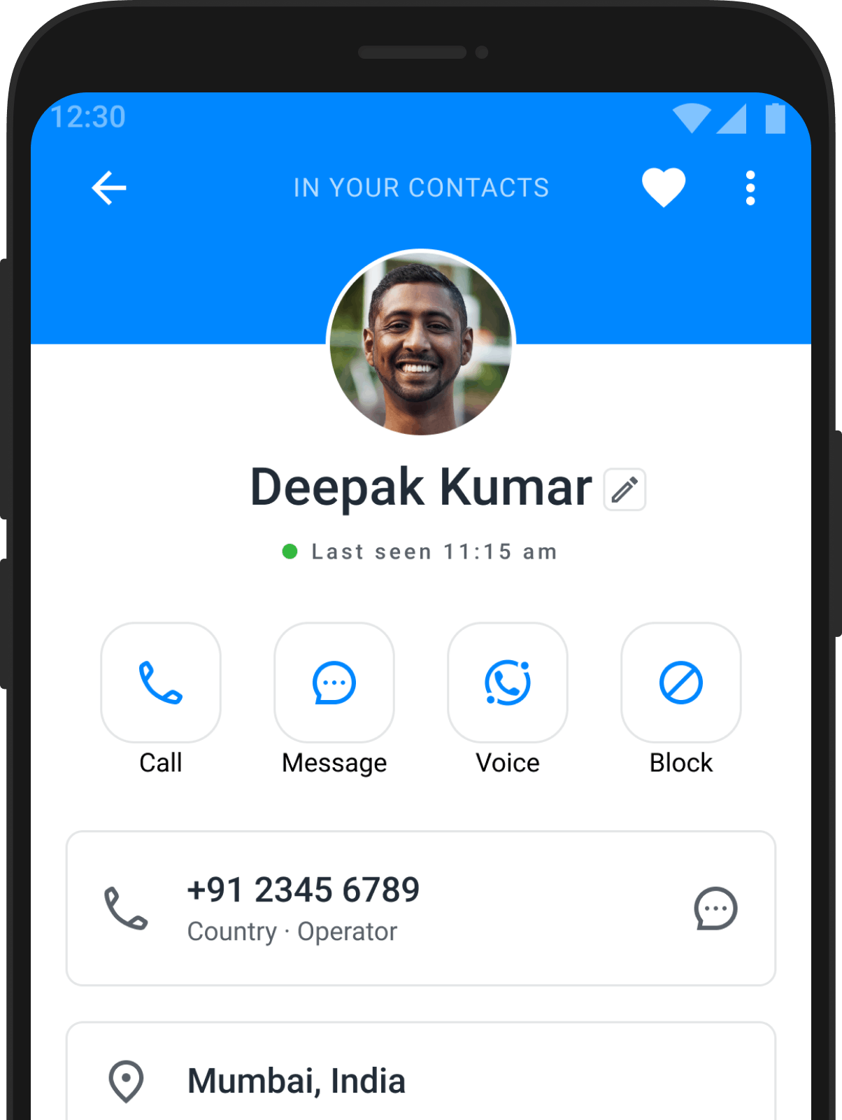 Favourite Contact in Truecaller