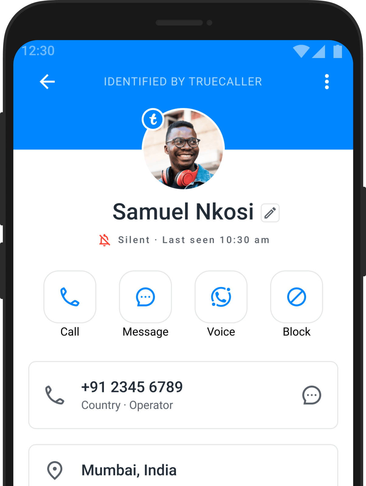 Call Availability Screen on Truecaller