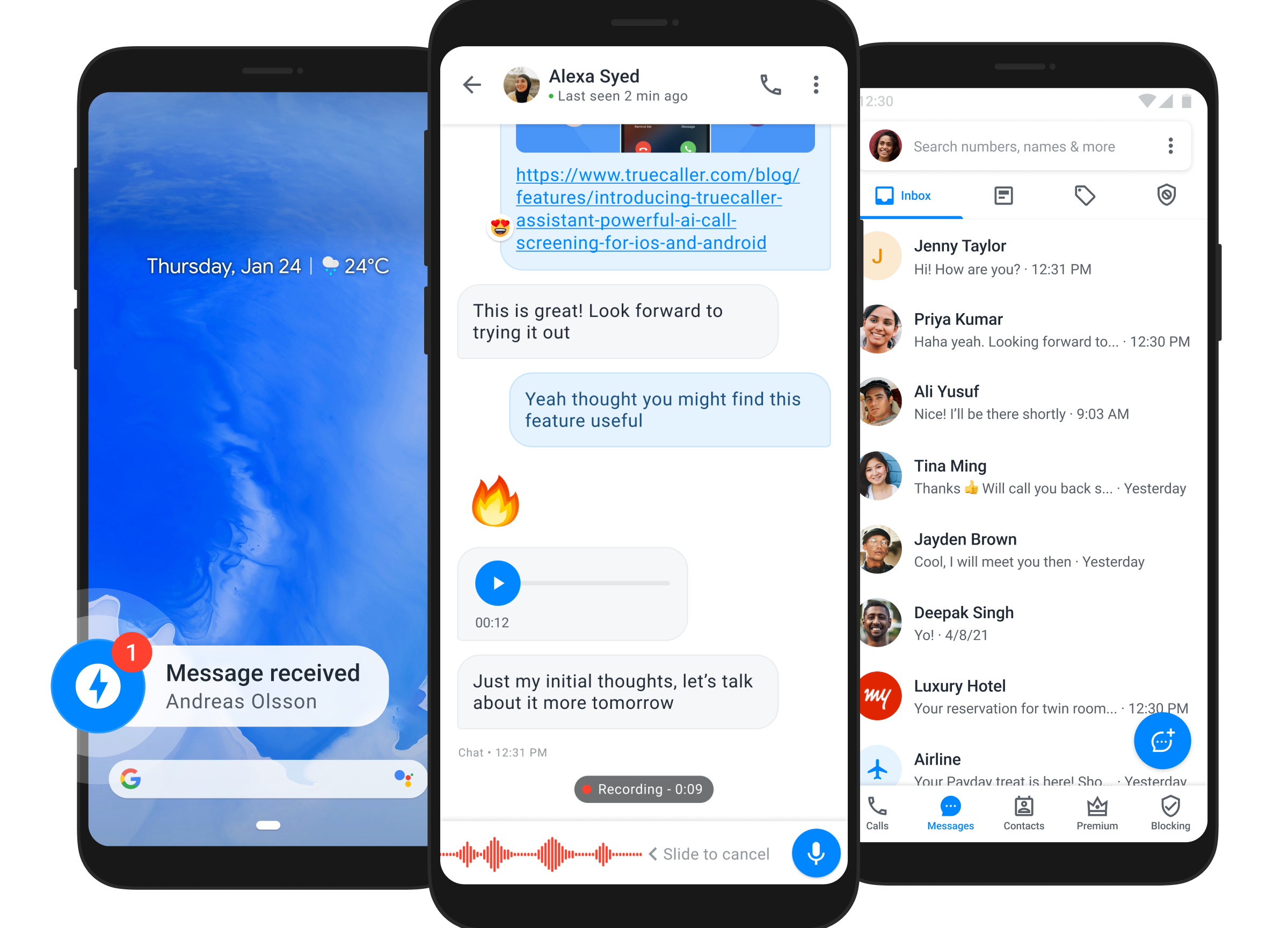 Instant Messaging on Truecaller